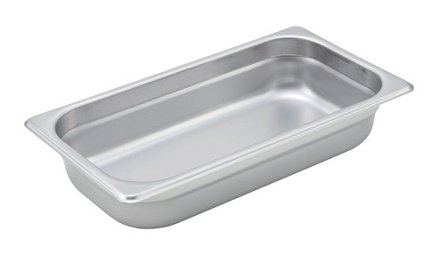 STEAM TABLE PAN-THIRD SIZE  2.5&quot; DEEP-24 GAUGE