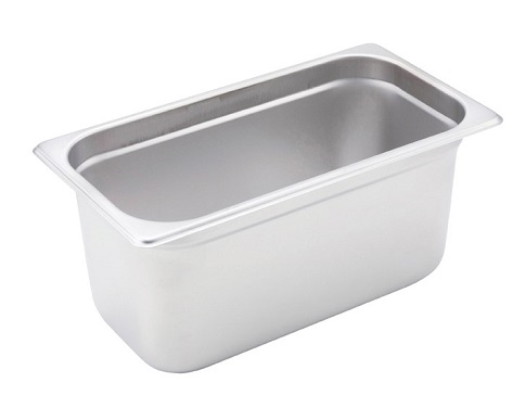 STEAM TABLE PAN-THIRD SIZE 6&quot;  DEEP-24 GAUGE