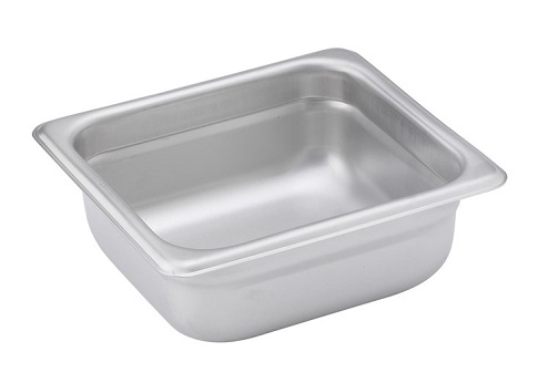 STEAM TABLE PAN-SIXTH SIZE  2.5&quot; DEEP-24 GAUGE