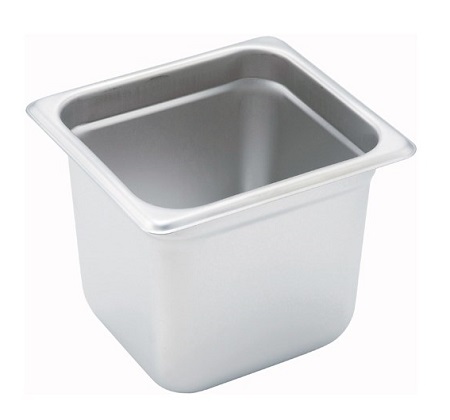 STEAM TABLE PAN-SIXTH SIZE 6&quot;  DEEP-24 GAUGE