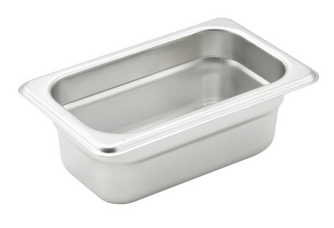 STEAM TABLE PAN-NINTH SIZE  2.5&quot; DEEP-24 GAUGE