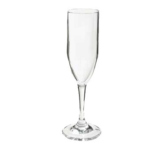 CHAMPAGNE FLUTE-6OZ PLASTIC BPA FREE NSF