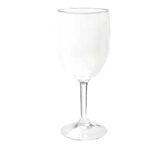 WINE GLASS-8OZ PLASTIC BPA FREE NSF