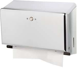 MINI C-FOLD/MULTIFOLD TOWEL DISPENSER 20G STEEL