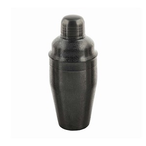 COCKTAIL SHAKER-18 OZ  3 PIECE-BLACK ETCH FINISH