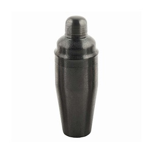 COCKTAIL SHAKER-24 OZ- 3-PIECE-BLACK ACID ETCH 