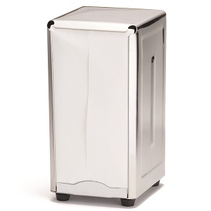 NAPKIN DISPENSER-TALL FOLD  STAINLESS 