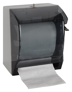 PAPER TOWEL DISPENSER-W/LEVER FITS 7-1/2&quot;DIA PAPER ROLL