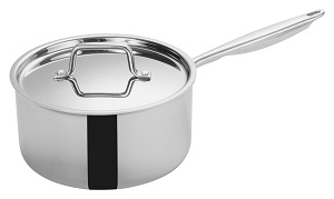 SAUCE PAN W/LID 4.5QT-TRIPLY INDUCTION READY