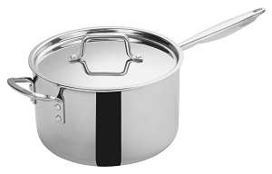 SAUCE PAN W/LID 7QT-TRIPLY INDUCTION READY