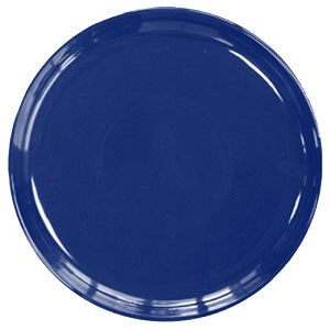 PIZZA PLATE-COBALT BLUE 13-1/8&quot;-ROLLED EDGE