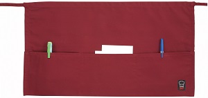 APRON-WAIST 3 POCKETS 22x12 BURGANDY