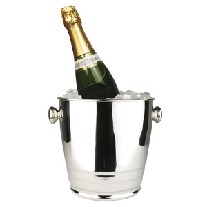 WINE BUCKET 4QT DELUXE 8X10 STAINLESS STEEL