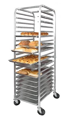 SHEET PAN RACK-20 TIER  ALUMINUM W/BRAKES (KD)