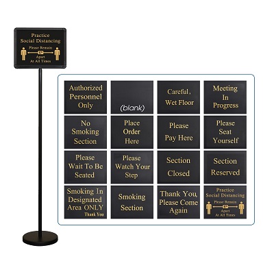 HOSTESS SIGN SET-15 MESSAGES  AND 1 BLANK-60&quot;H 