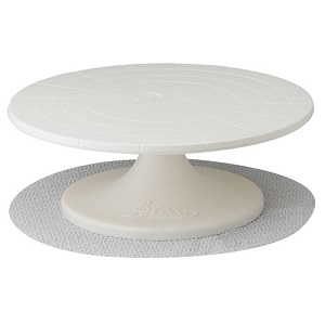 CAKE STAND-REVOLVING-12&quot;  DIAMETER-PLASTIC