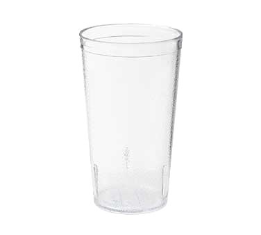 TEXTURED TUMBLER- 8 OZ CLEAR  1/DZ BPA FREE NSF