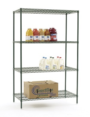 GREEN SHELVING